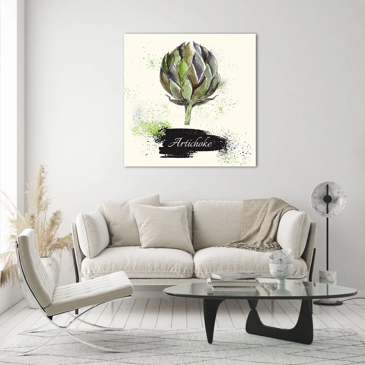 Glasbild - Bild auf glas - Eviva-Gemüse! - 30x30 cm