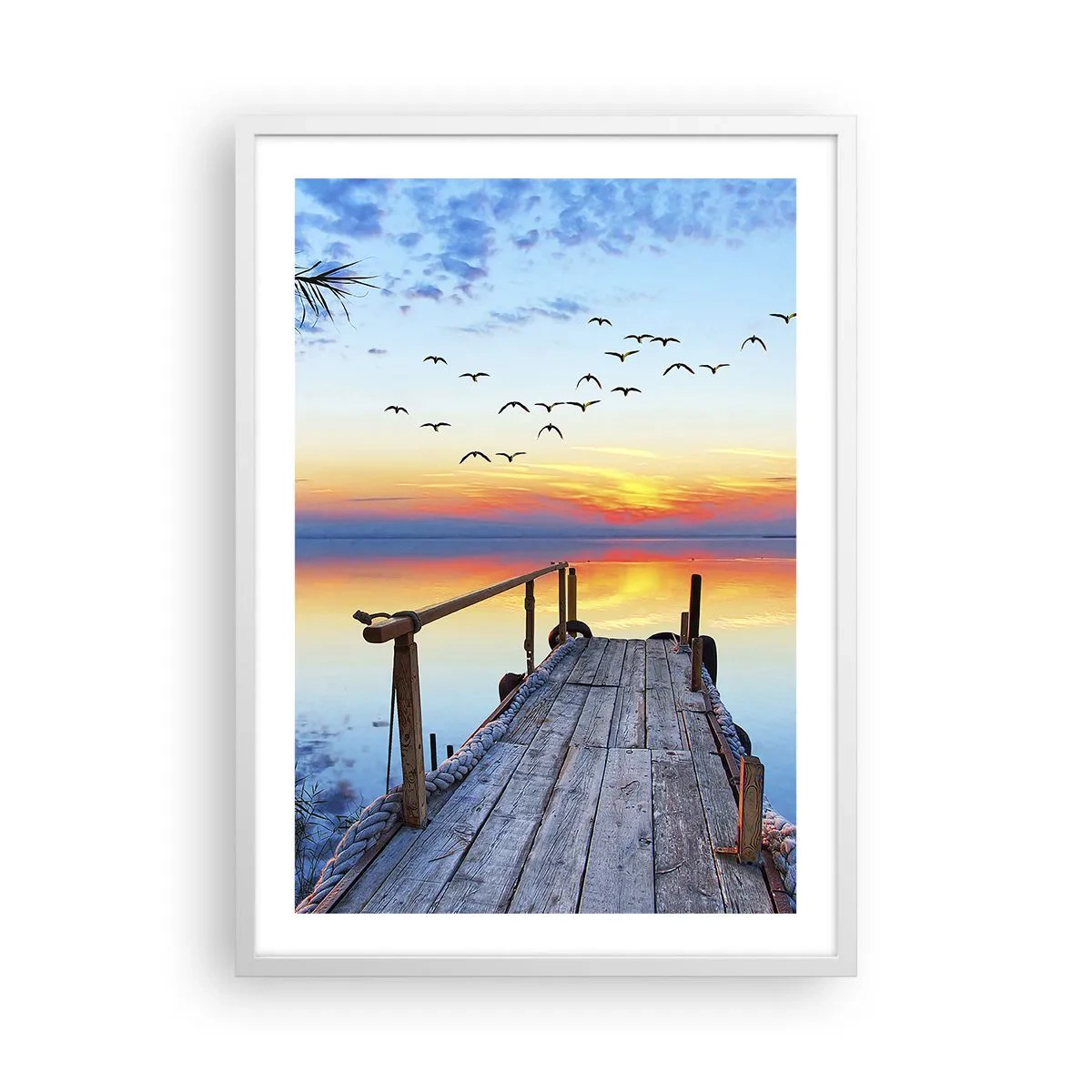 Poster in einem weißen Rahmen - Es ist Zeit, zurückzukehren ... - 50x70 cm