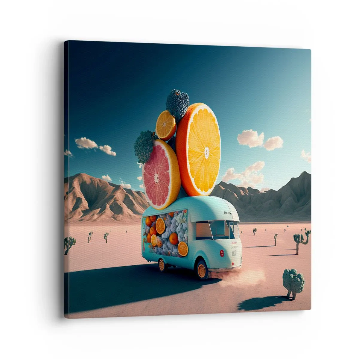 Bild auf Leinwand - Leinwandbild - Geschmack von Urlaub - 40x40 cm