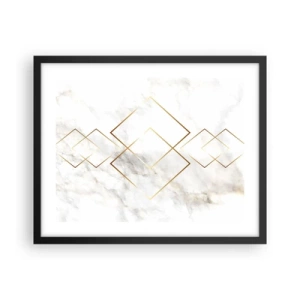 Poster in einem schwarzem Rahmen - Ein Blick in die Unendlichkeit - 50x40 cm