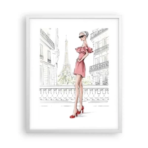 Poster in einem weißen Rahmen - Modekunst - 40x50 cm