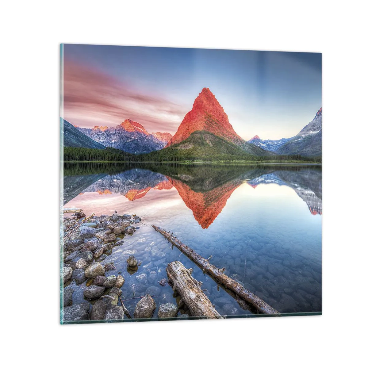 Glasbild - Bild auf glas - Hitze und Kälte - 70x70 cm