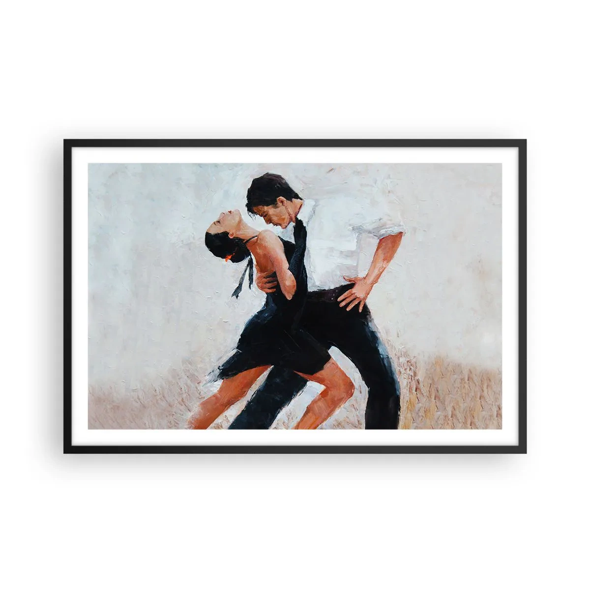 Poster in einem schwarzem Rahmen - Tango meiner Träume und Träume - 91x61 cm