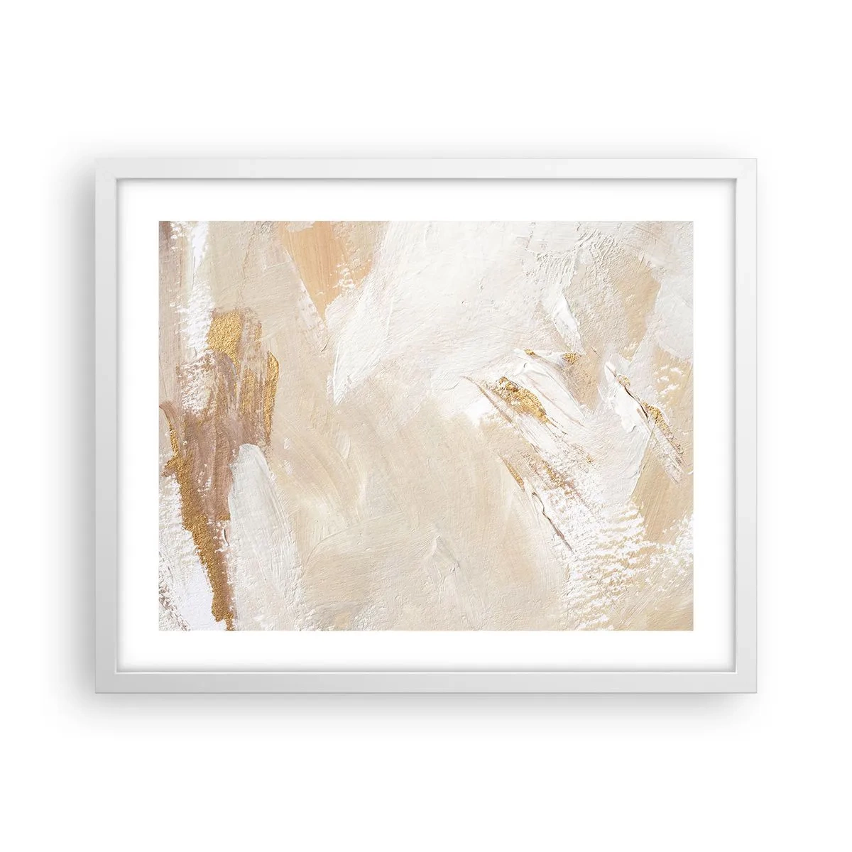 Poster in einem weißen Rahmen - Pastellkomposition - 50x40 cm