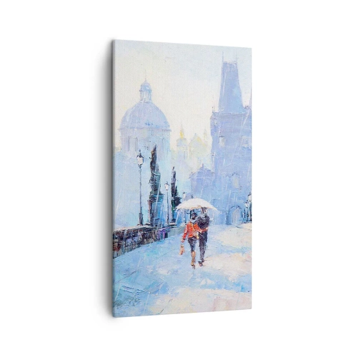 Bild auf Leinwand - Leinwandbild - Der Regen muss uns verzaubert haben - 45x80 cm