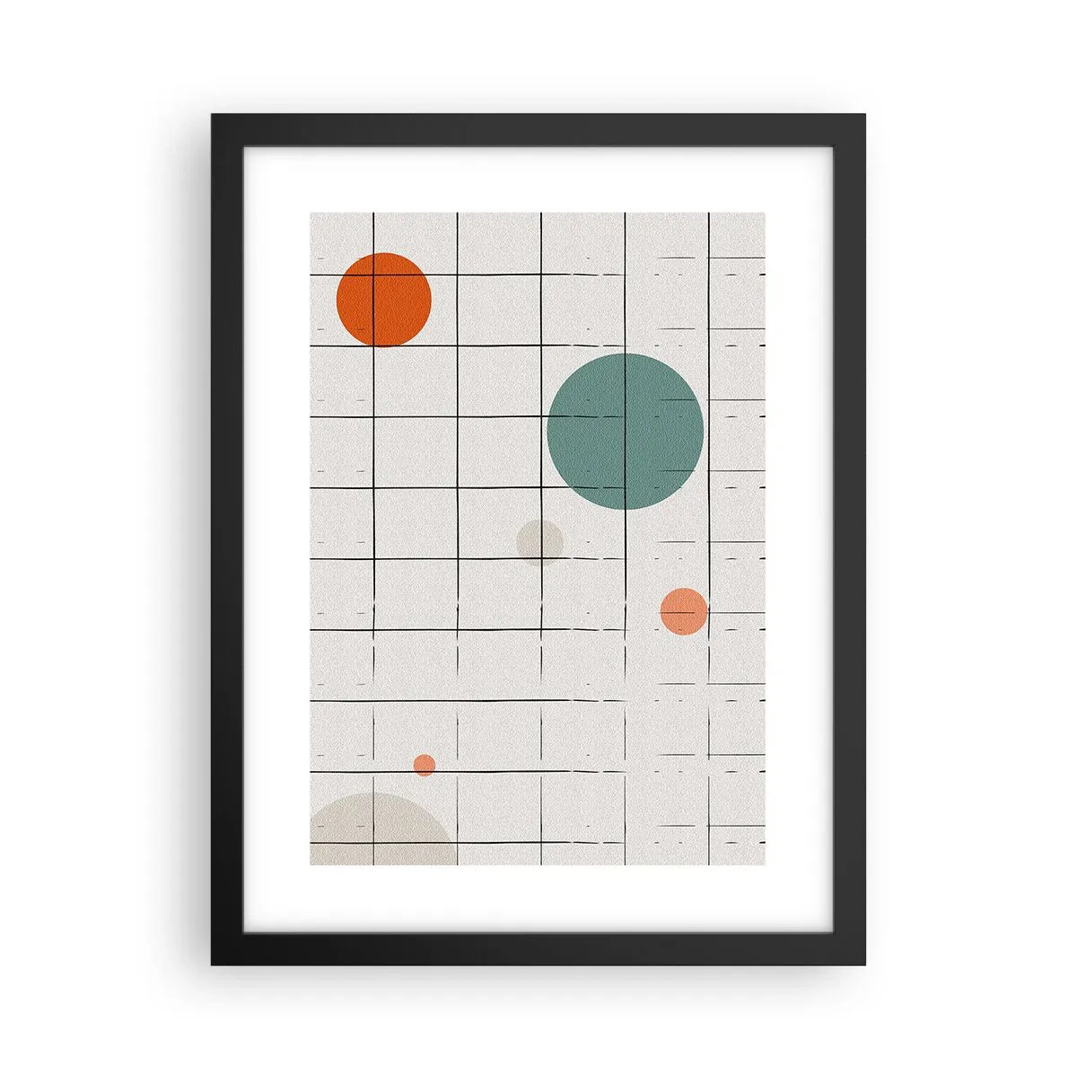 Poster in einem schwarzem Rahmen - Gefangen. Wir oder sie? - 30x40 cm