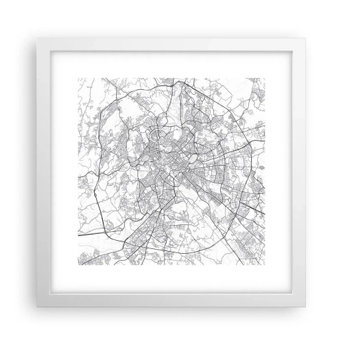 Poster in einem weißen Rahmen - Römischer Kreis - 30x30 cm