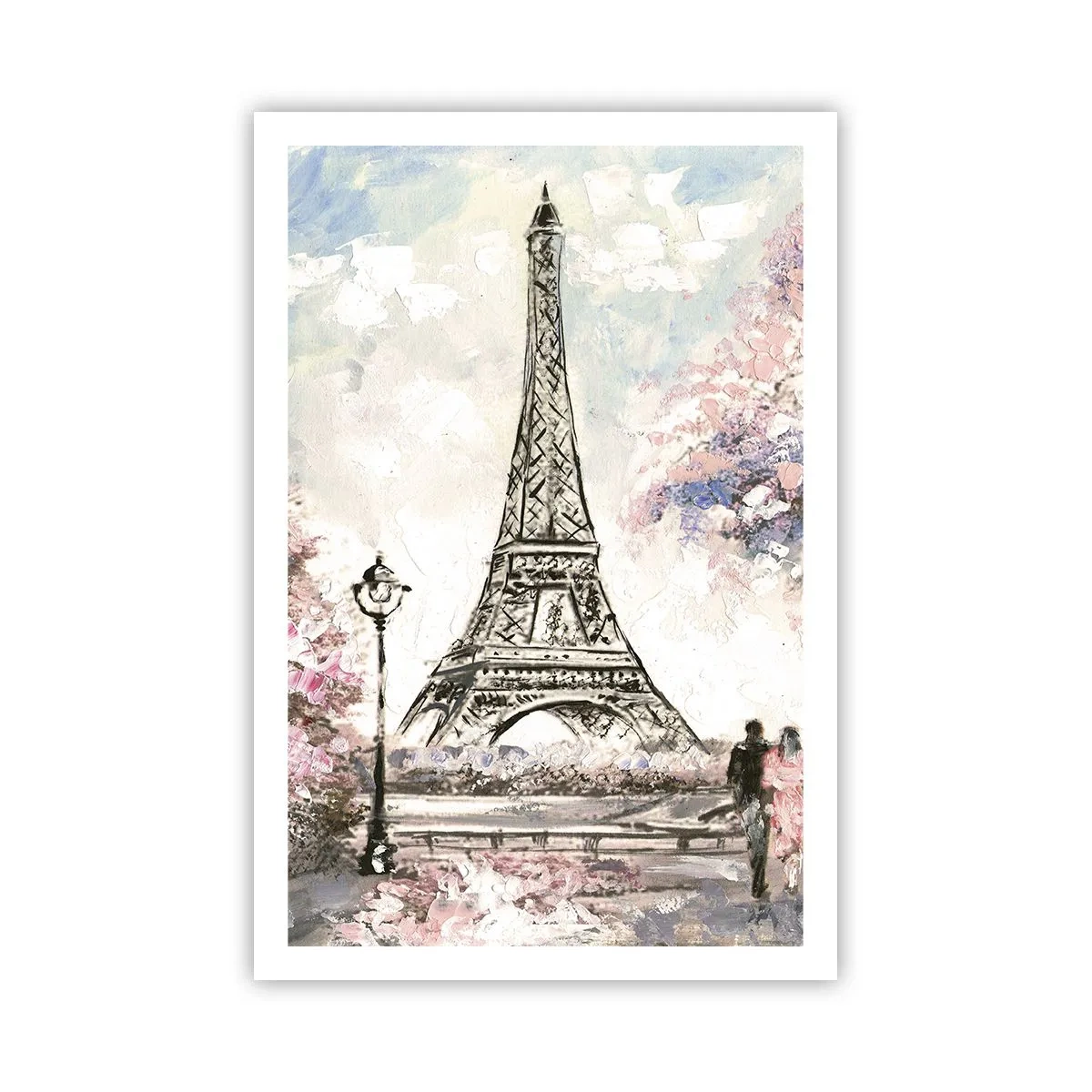 Poster - Aprilspaziergang durch Paris - 61x91 cm