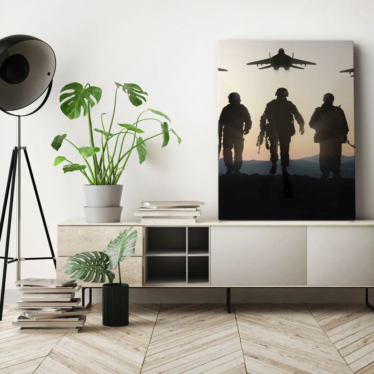 Bild auf Leinwand - Leinwandbild - Willkommen in unserer Welt - 45x80 cm