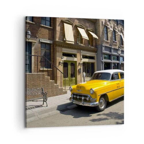 Bild auf Leinwand - Leinwandbild - Vor langer Zeit in Amerika - 60x60 cm