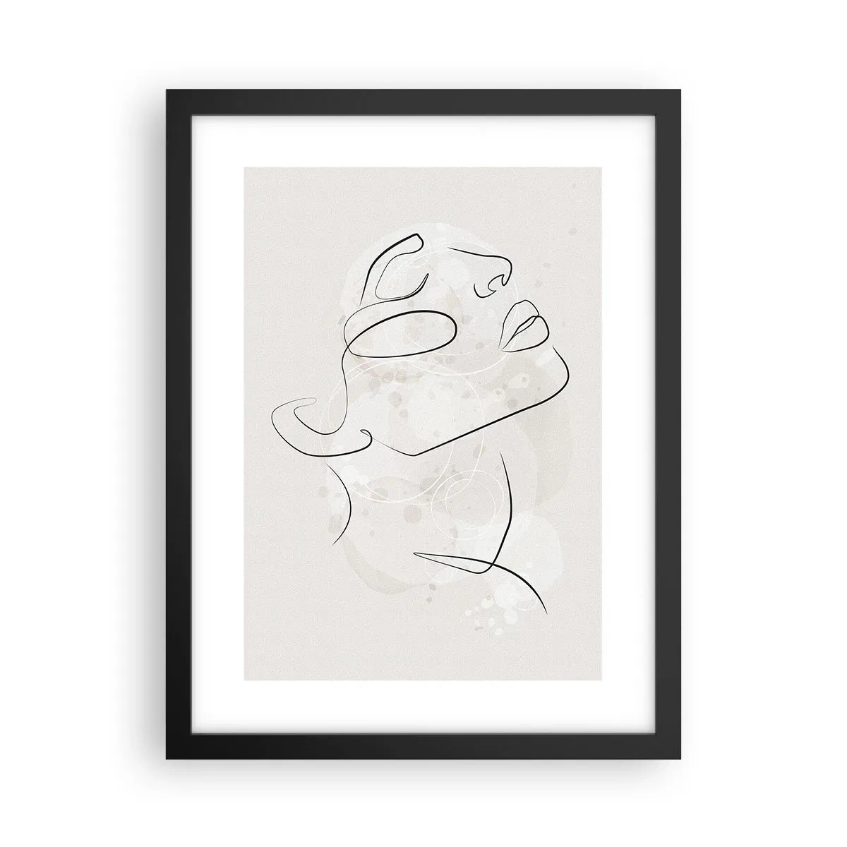 Poster in einem schwarzem Rahmen - Die Umrisse eines Traums - 30x40 cm