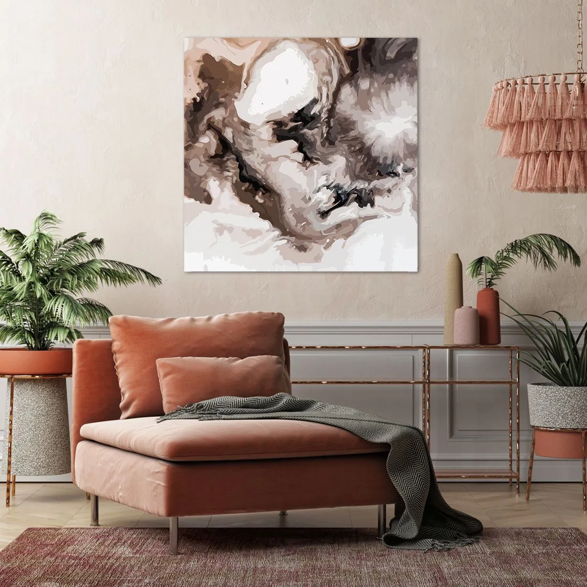 Bild auf Leinwand - Leinwandbild - Die Geburt einer Galaxie - 70x70 cm