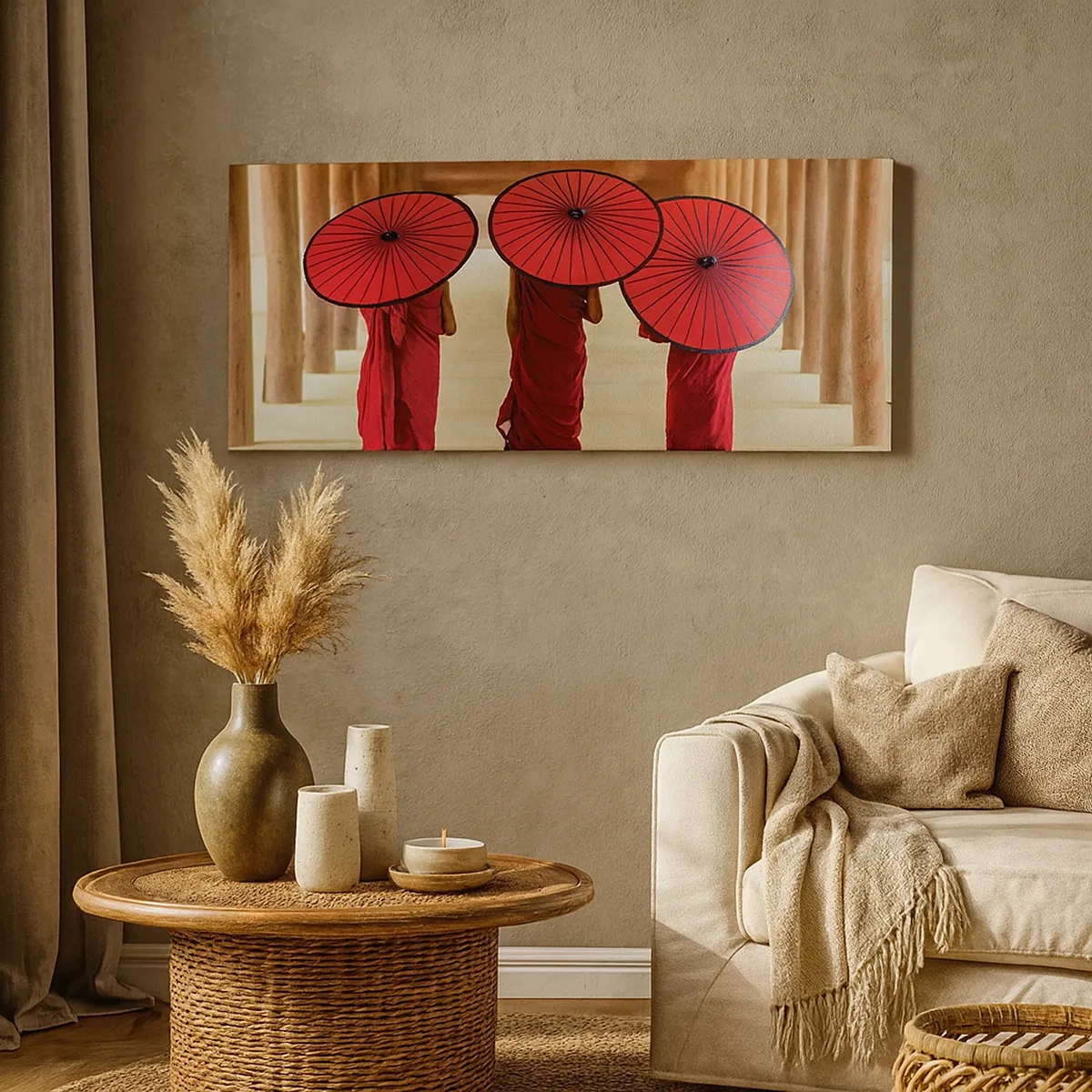 Bild auf Leinwand - Leinwandbild - Auf dem Weg ins Reine Land - 30x30 cm