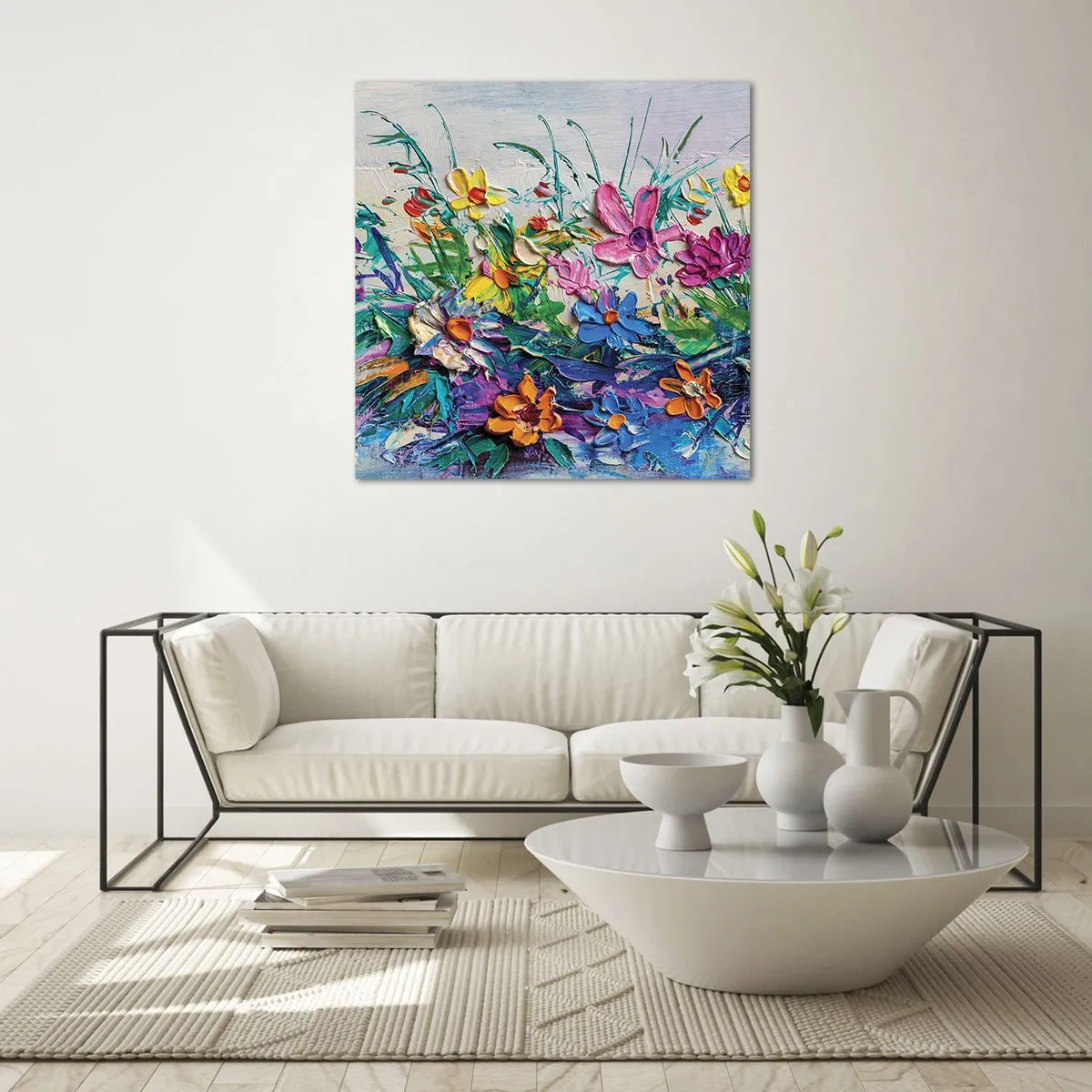 Glasbild - Bild auf glas - Überhaupt kein Stillleben - 40x40 cm