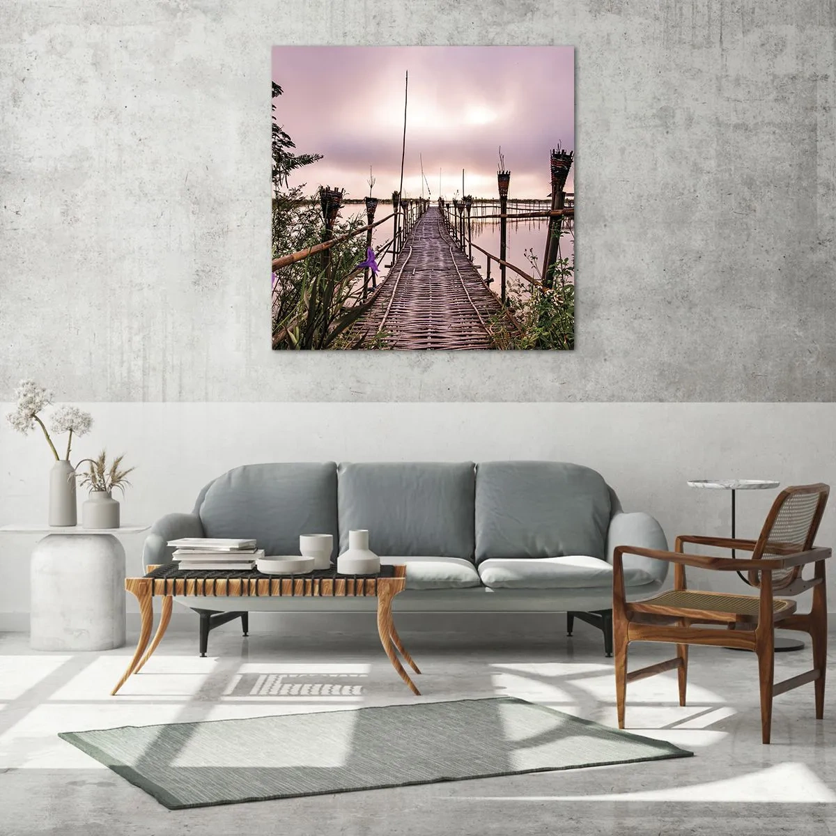 Glasbild - Bild auf glas - Frieden und Ruhe Asiens - 50x50 cm