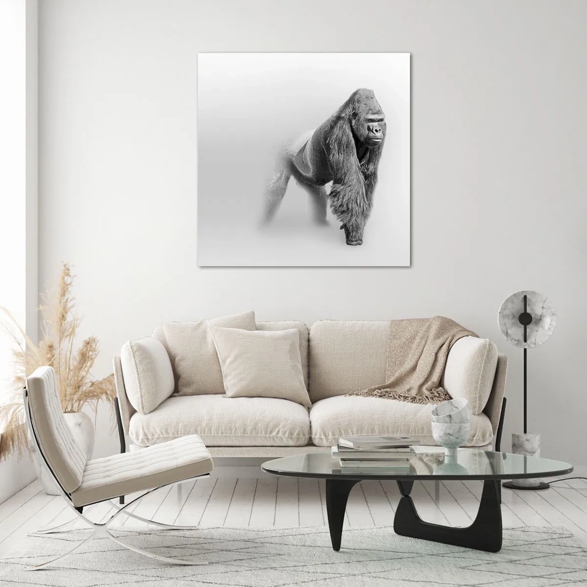 Glasbild - Bild auf glas - Zuversichtlich in seiner Stärke - 70x70 cm