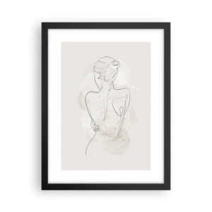 Poster in einem schwarzem Rahmen - Wie ein sensibles Instrument - 30x40 cm