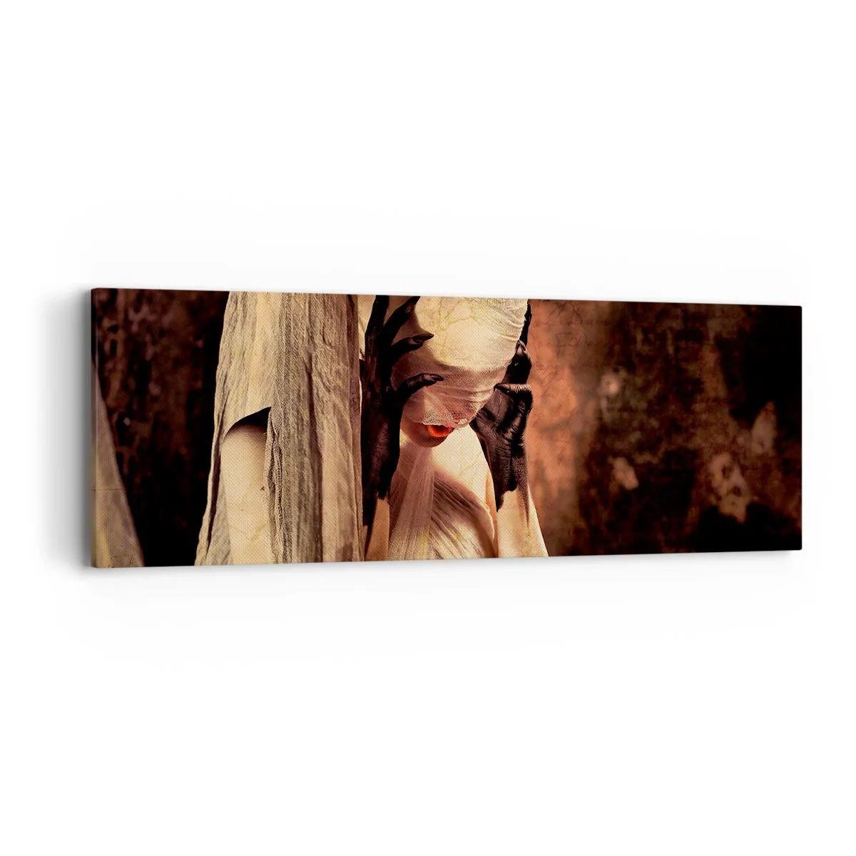 Bild auf Leinwand - Leinwandbild - Zwischen Gut und Böse - 90x30 cm