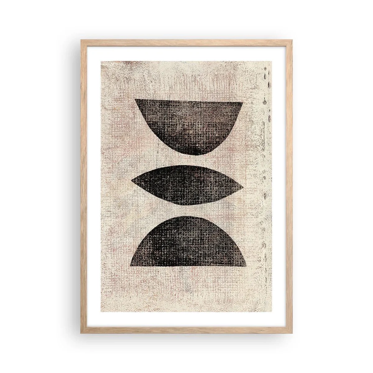 Poster in einem Rahmen aus heller Eiche - Ethnische Abstraktion - 50x70 cm