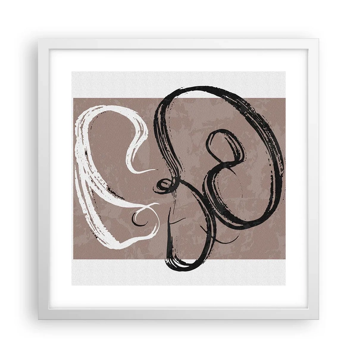 Poster in einem weißen Rahmen - Komposition – die Suche nach Fülle - 40x40 cm