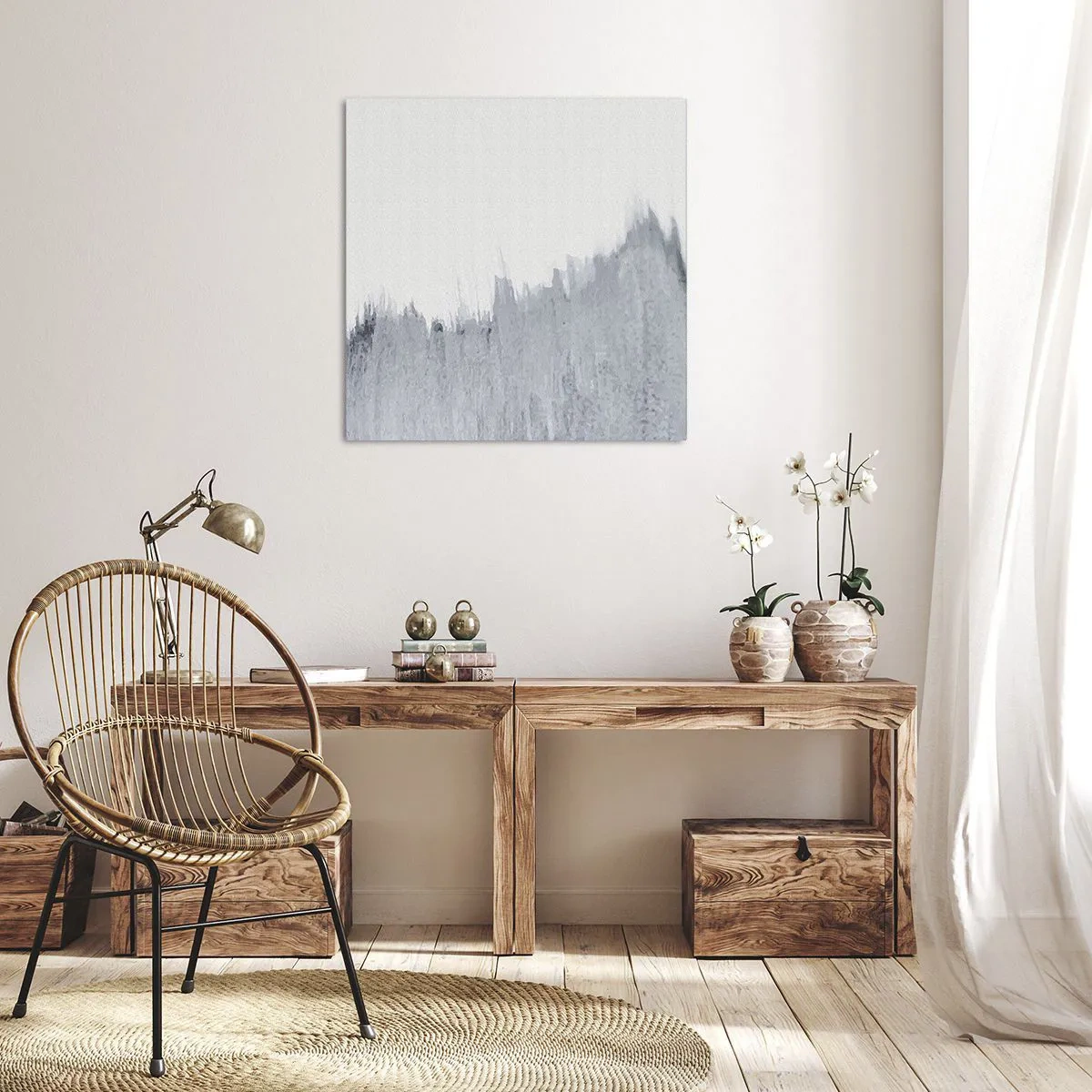 Bild auf Leinwand - Leinwandbild - Mysteriöse Aufzeichnung - 70x70 cm