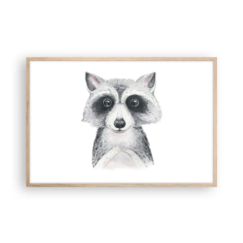 Poster in einem Rahmen aus heller Eiche - Ein Moment zum Bewegen - 91x61 cm