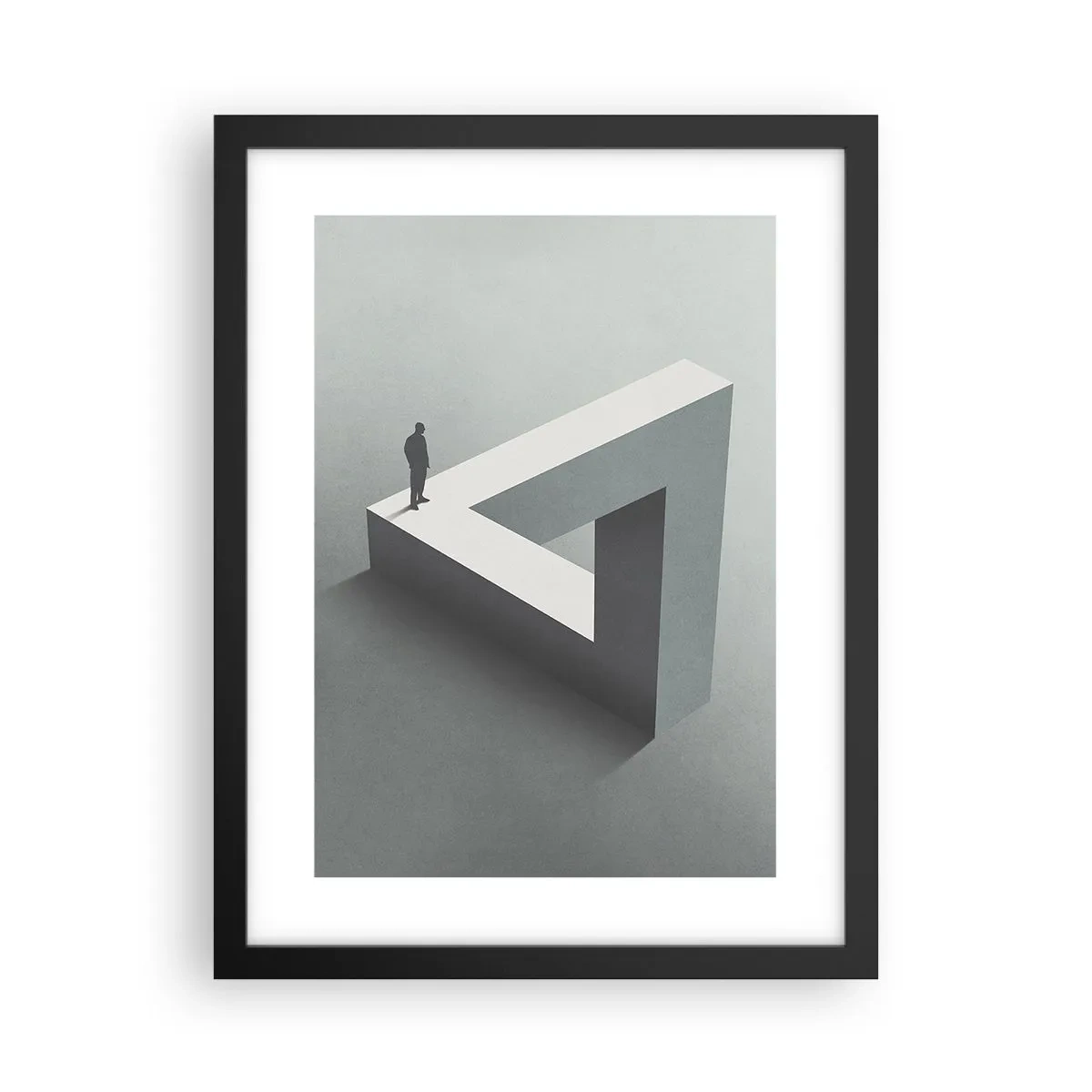 Poster in einem schwarzem Rahmen - Es ist also doch möglich - 30x40 cm