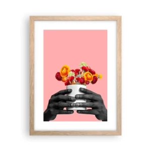 Poster in einem Rahmen aus heller Eiche - Die Apotheose des Lebens - 30x40 cm