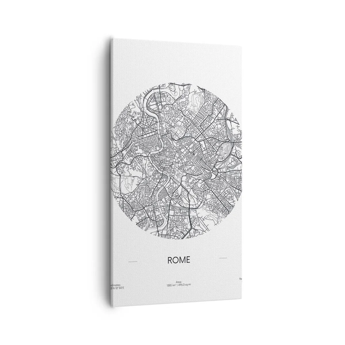 Bild auf Leinwand - Leinwandbild - Anatomie von Rom - 55x100 cm