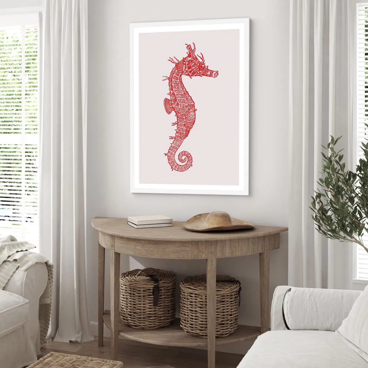 Poster in einem weißen Rahmen - Komplizierte Kreatur - 40x50 cm