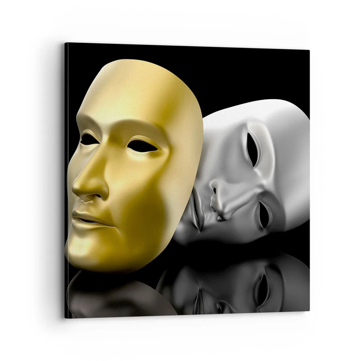 Bild auf Leinwand - Leinwandbild - Das Leben ist wie ein Theater - 70x70 cm