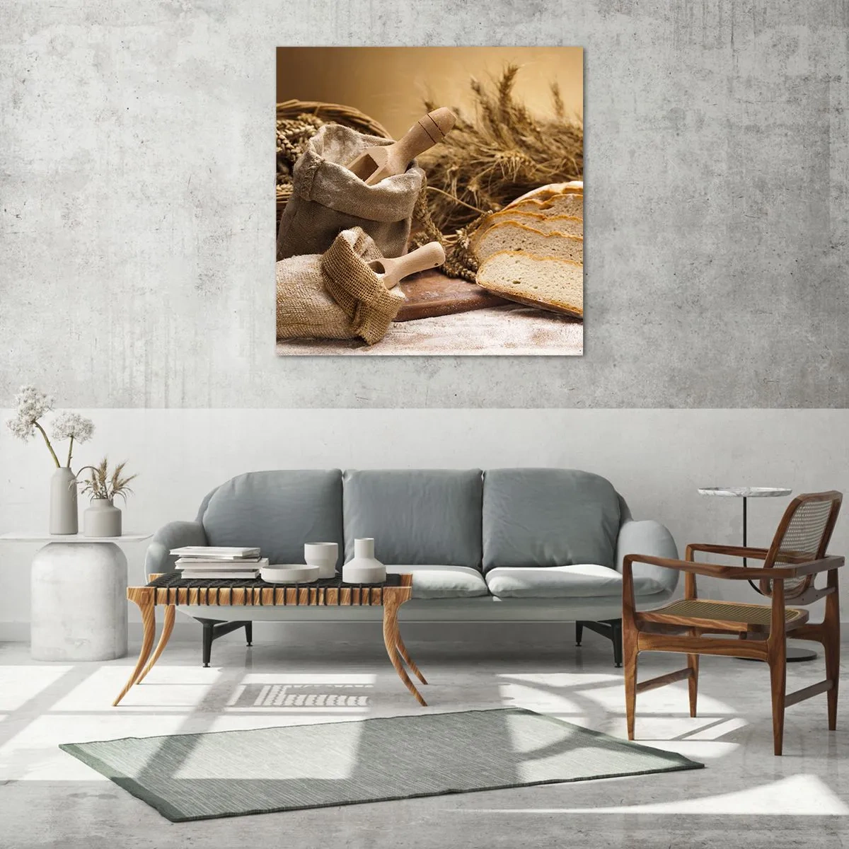 Glasbild - Bild auf glas - Wie mit einem Messer geschnitten - 70x70 cm