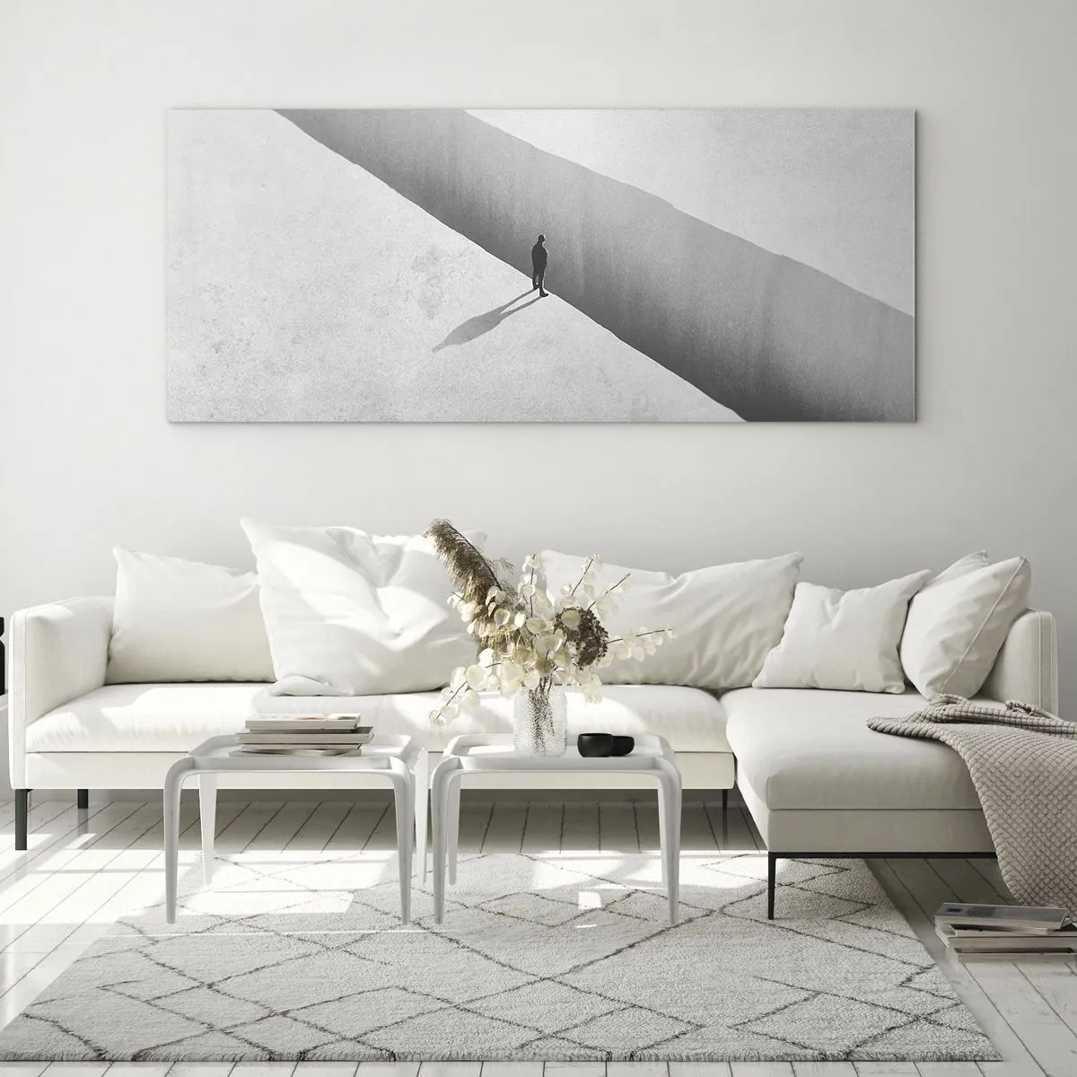 Glasbild - Bild auf glas - Klares Ziel - 100x40 cm