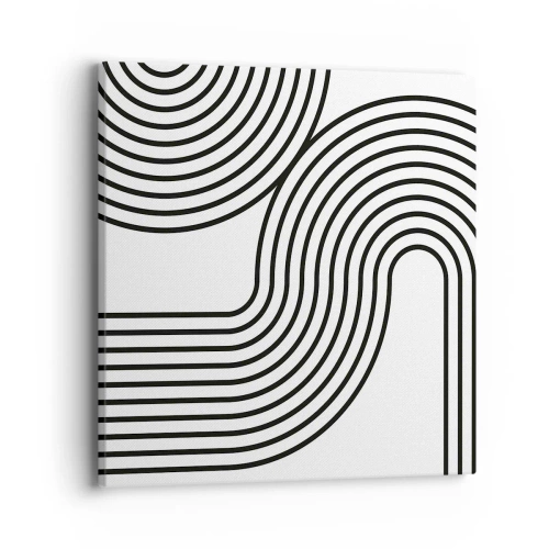 Bild auf Leinwand - Leinwandbild - An der Kurve - 40x40 cm