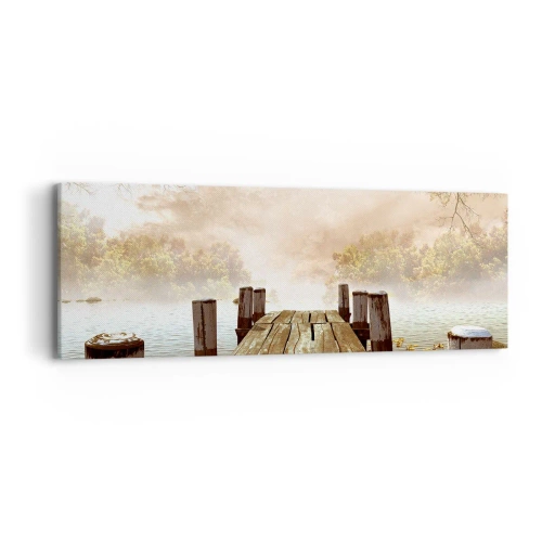 Bild auf Leinwand - Leinwandbild - Die milde Traurigkeit des Herbstes - 90x30 cm
