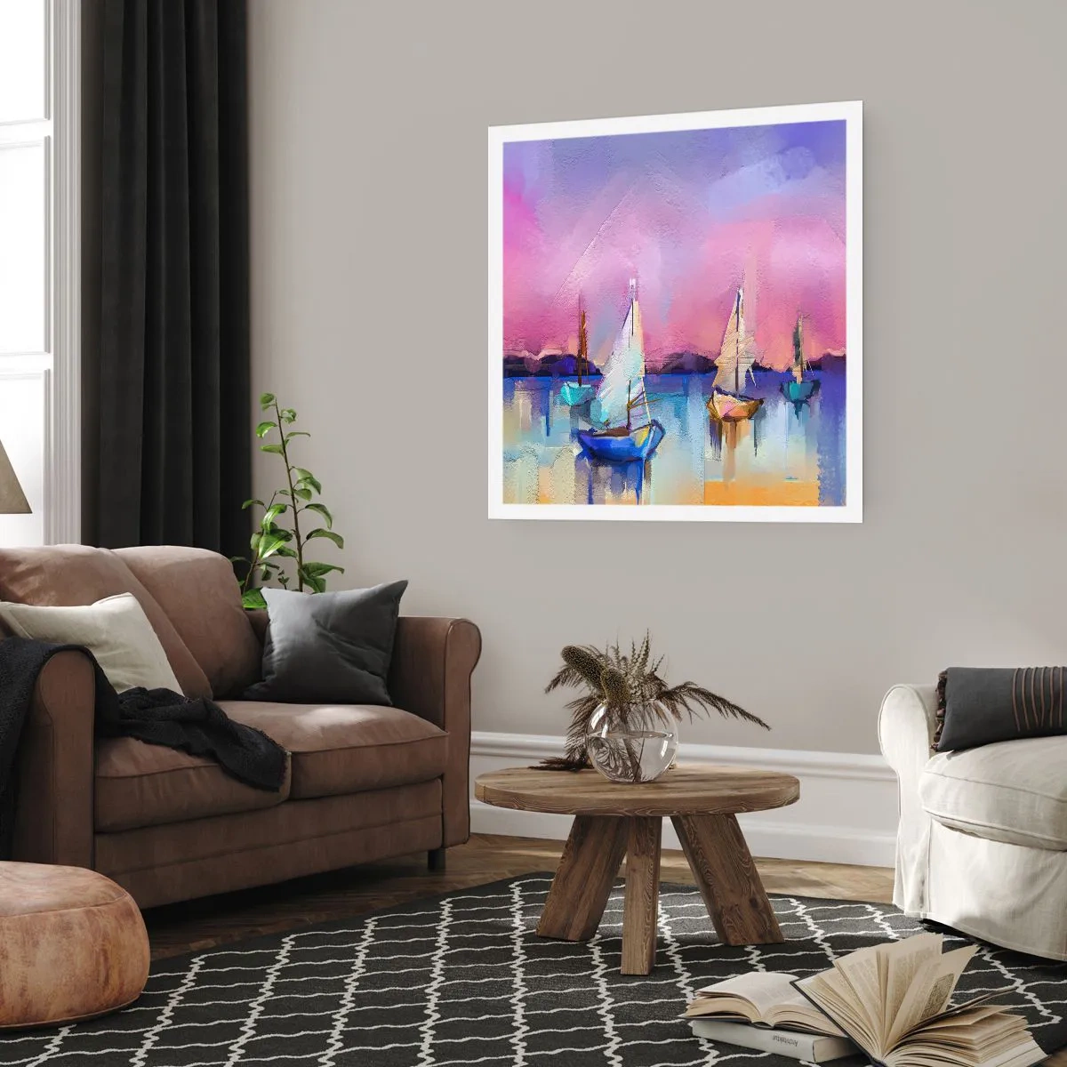 Poster - Richtung: breites Wasser - 60x60 cm