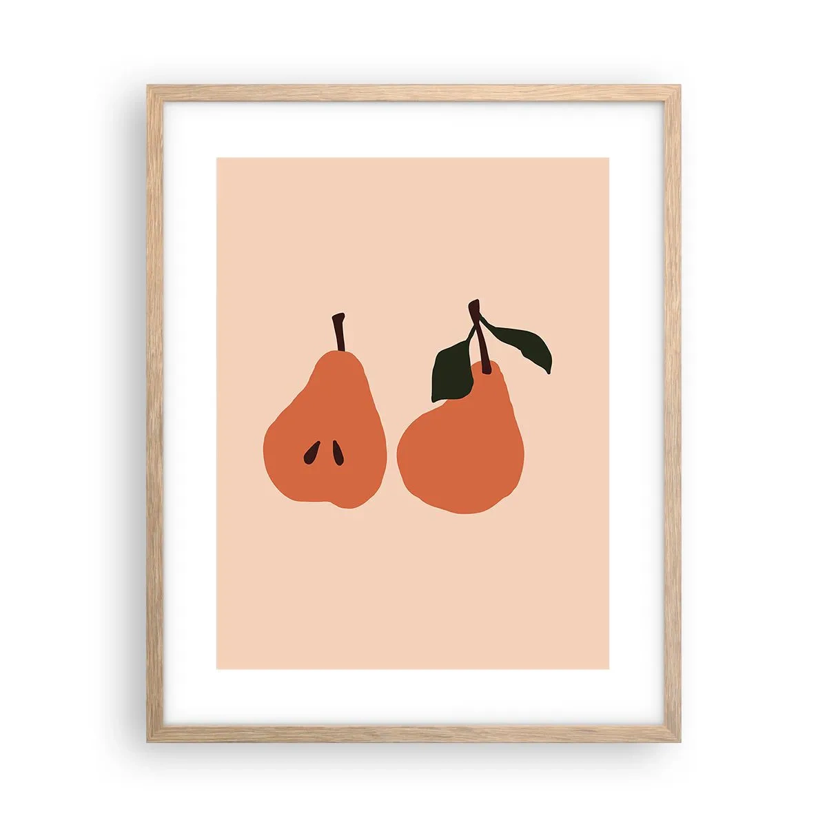 Poster in einem Rahmen aus heller Eiche - Pure Süße - 40x50 cm