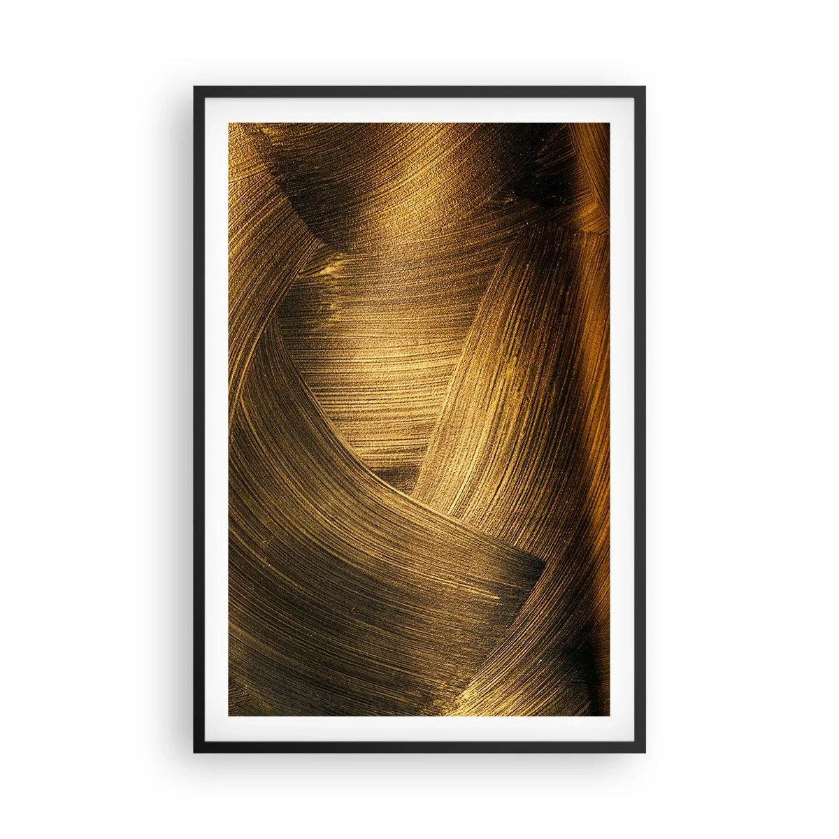 Poster in einem schwarzem Rahmen - In einem goldenen Labyrinth - 61x91 cm