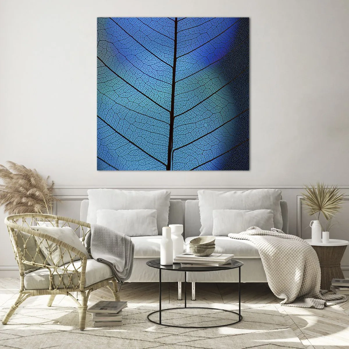 Glasbild - Bild auf glas - Komplizierte Konstruktion - 60x60 cm