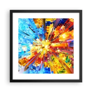 Poster in einem schwarzem Rahmen - In Medienauflösung - 40x40 cm