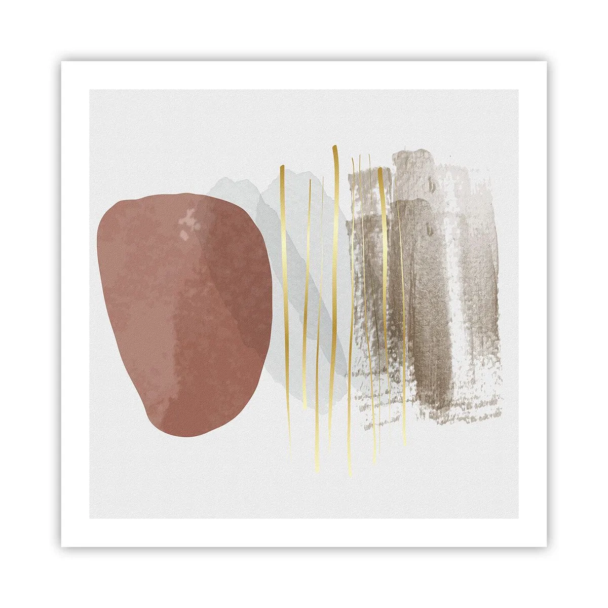 Poster - Abstrakte Kolonnade - 60x60 cm