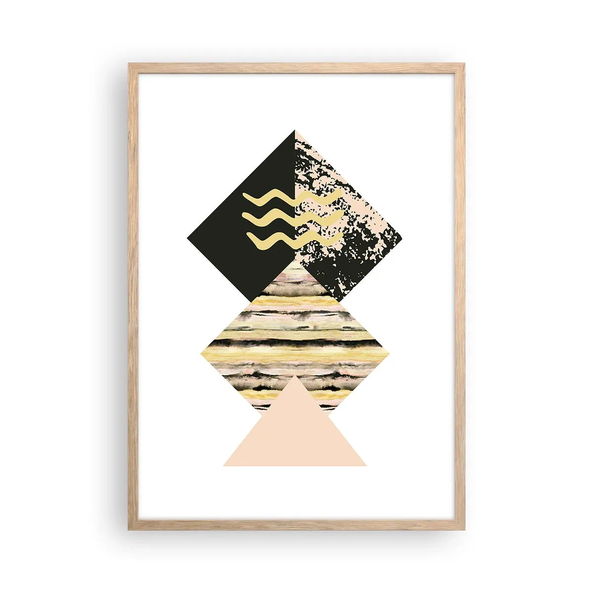 Poster in einem Rahmen aus heller Eiche - Es ist nicht so einfach - 50x70 cm