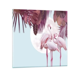 Glasbild - Bild auf glas - Drei Vogelgnaden - 30x30 cm