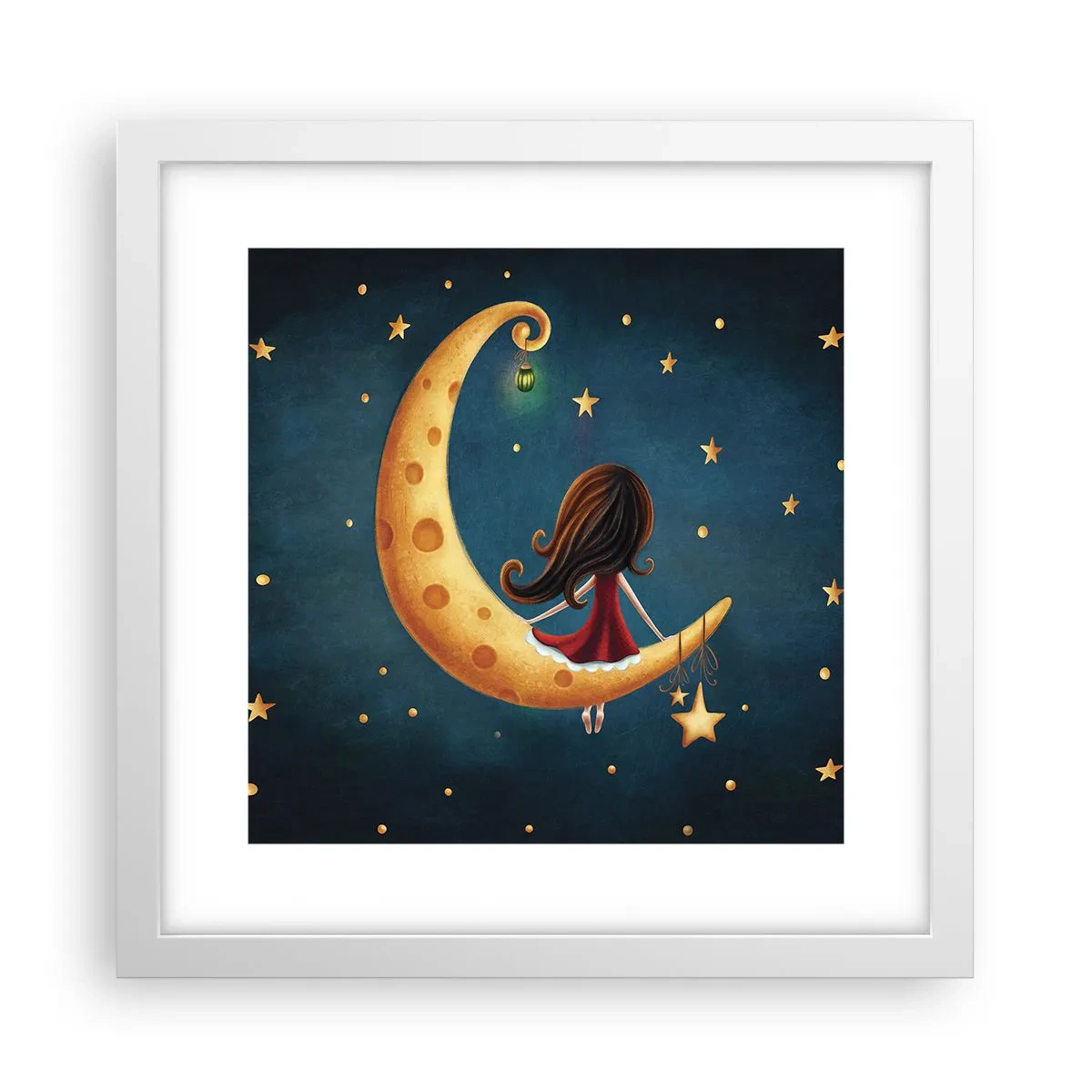 Poster in einem weißen Rahmen - Einmal… - 30x30 cm