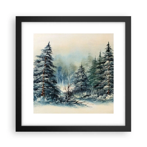 Poster in einem schwarzem Rahmen - Bereit für Weihnachten - 30x30 cm