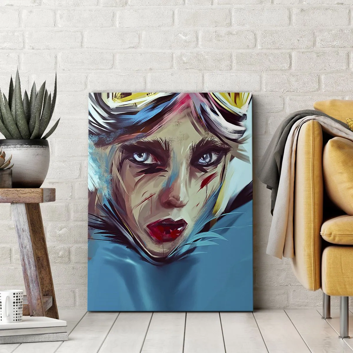 Bild auf Leinwand - Leinwandbild - Strassenkämpferin - 45x80 cm