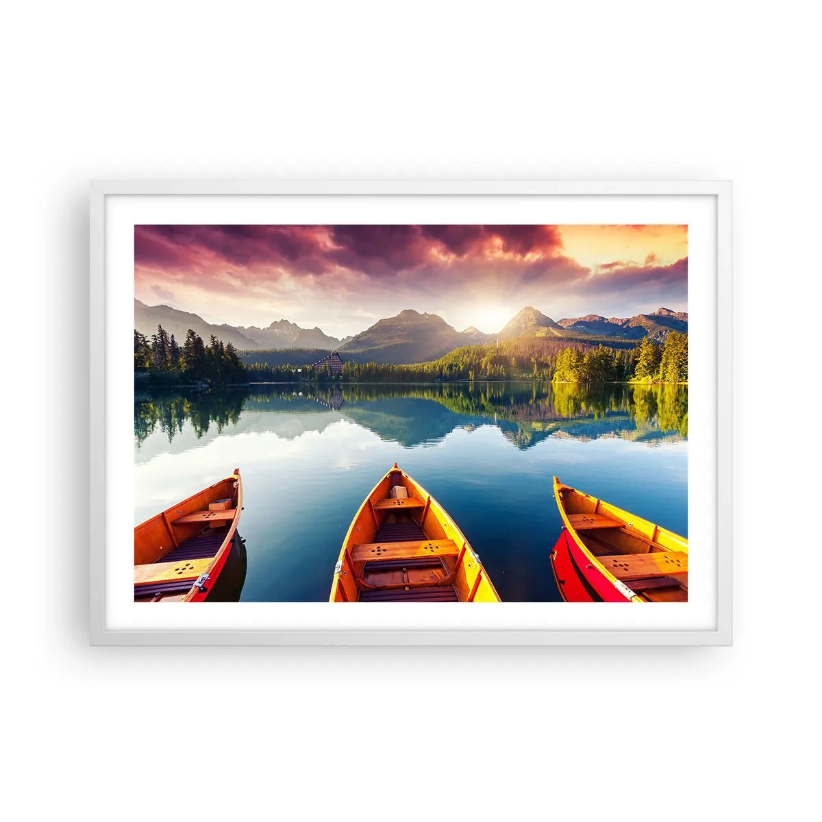 Poster in einem weißen Rahmen - Nichts gegen die Natur - 70x50 cm