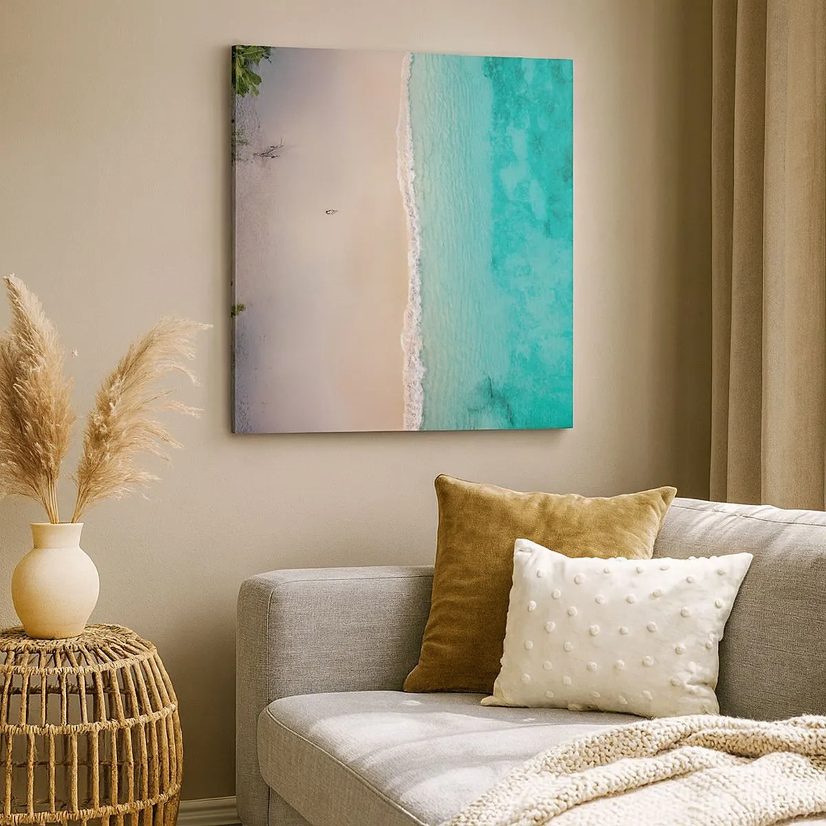 Bild auf Leinwand - Leinwandbild - Paradiesstrand - 30x30 cm