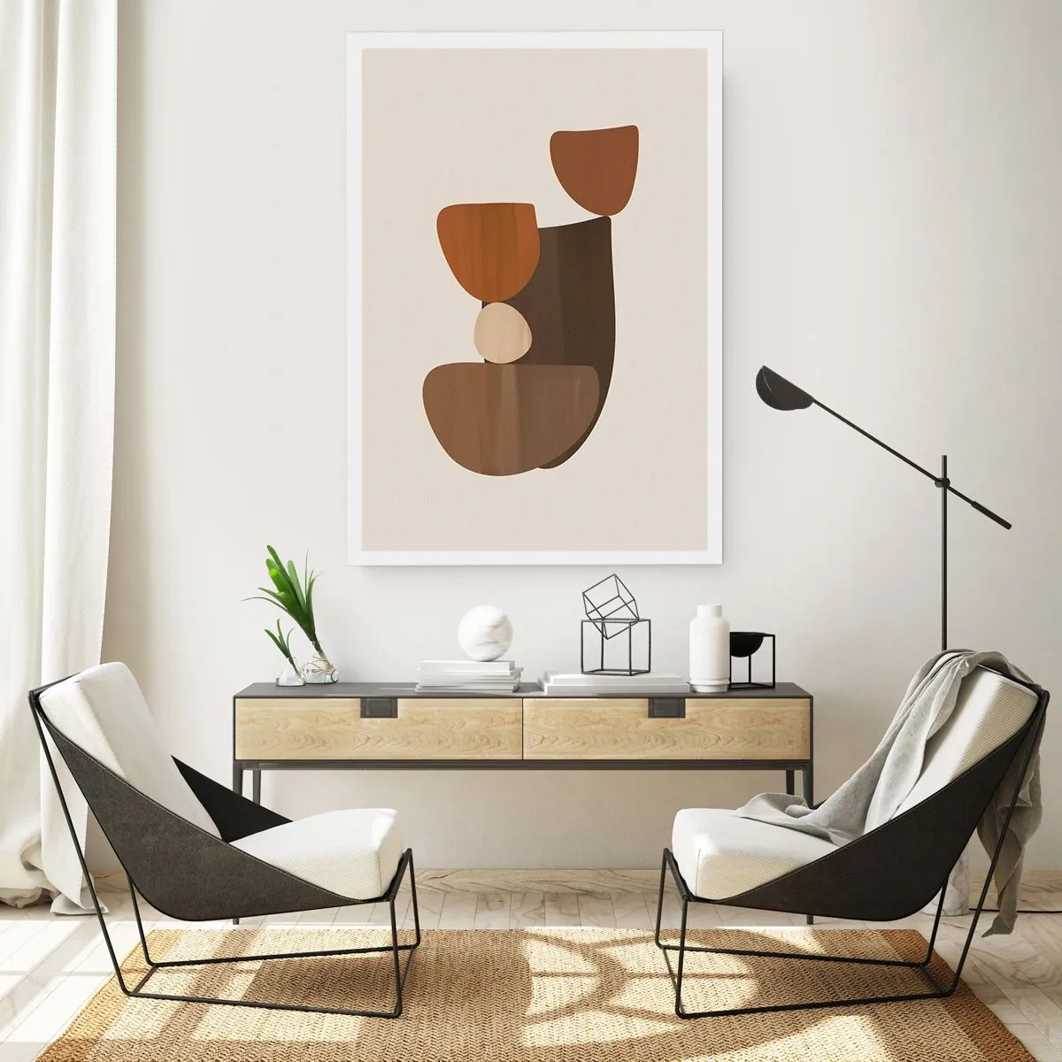 Poster - Komposition in Bronze - 61x91 cm