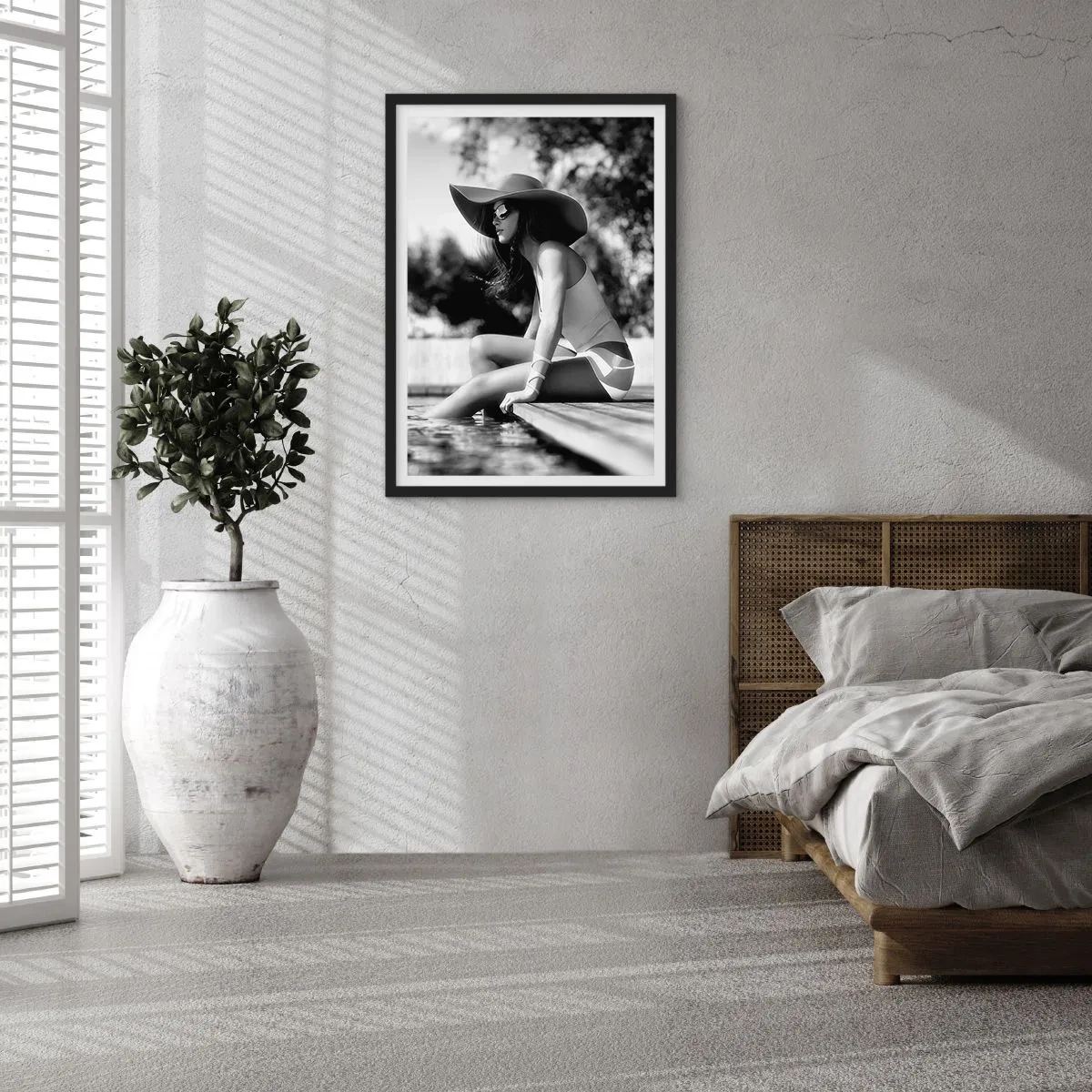 Poster in einem schwarzem Rahmen - Sommertraum - 40x50 cm